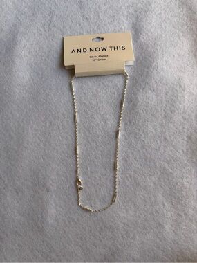 AND NOW THIS Silver Plated Women's Necklace - Silver